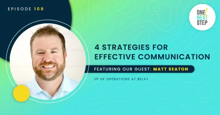109: 4 Strategies for Effective Communication
