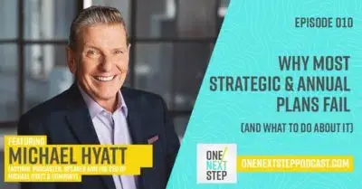 010: Michael Hyatt on Why Most Strategic and Annual Plans Fail (and What to Do About It)